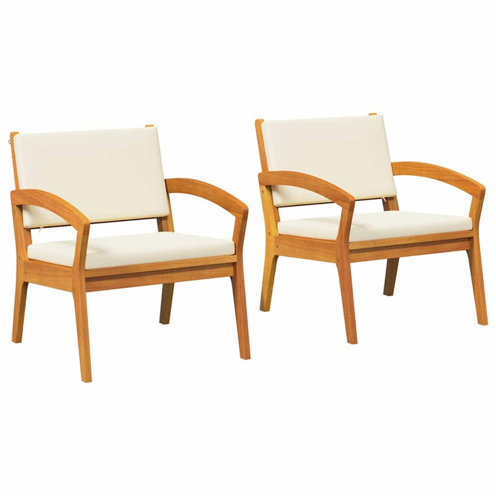 Have Stol 2 pcs Brun Massivt akacietræ