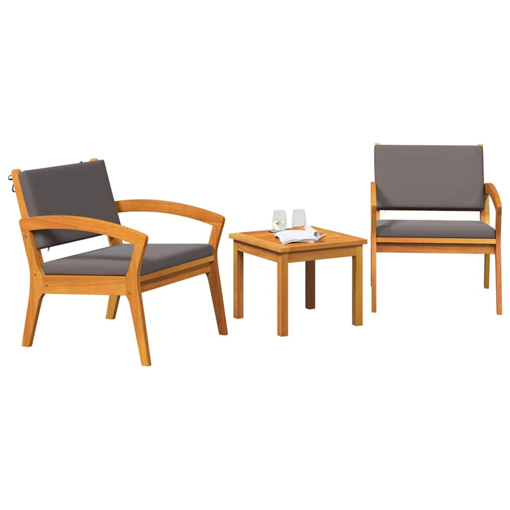 Bistrosæt Brun 45 x 45 x 38cm Massivt akacietræ