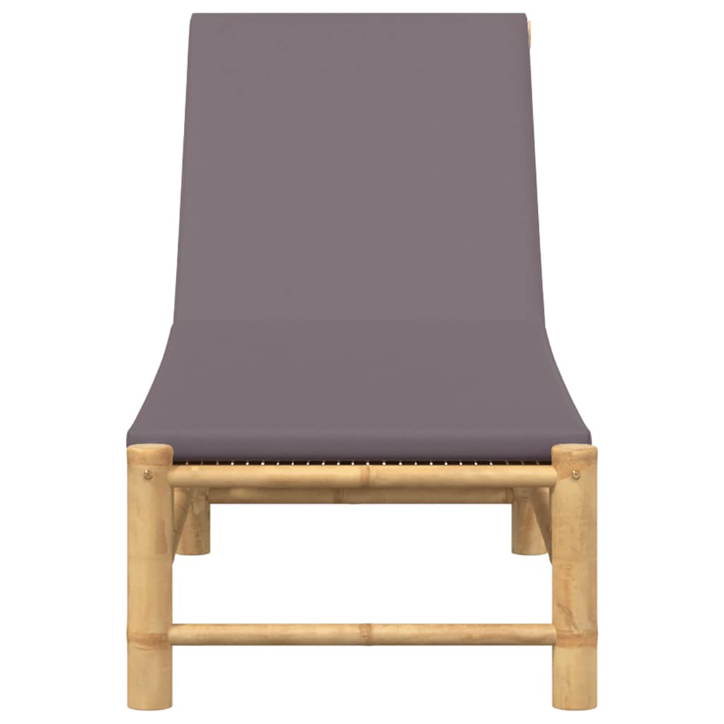 liggestol med hynder 55x199x30 cm bambus