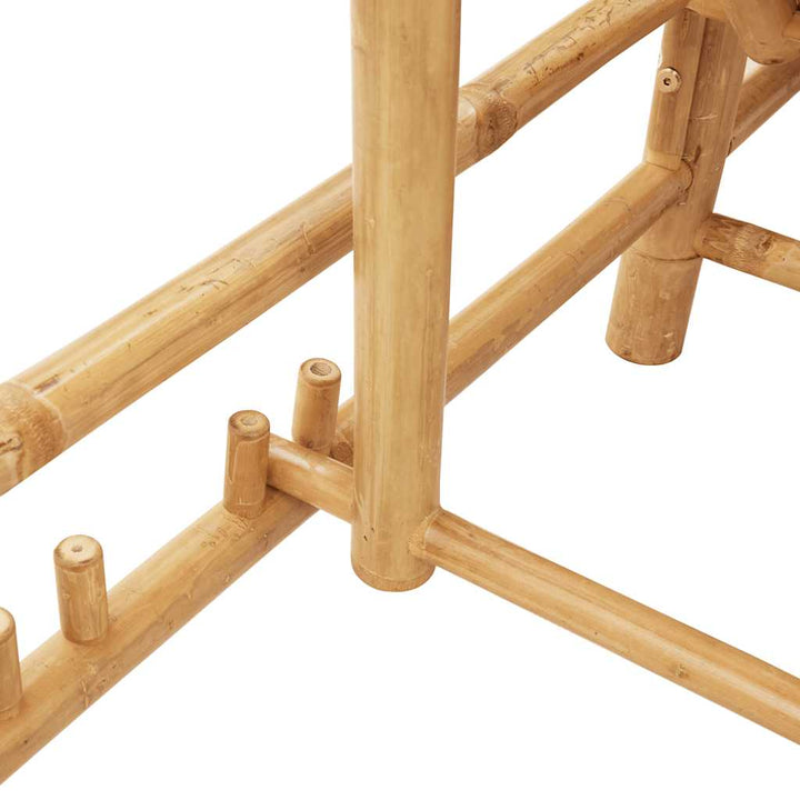 liggestol med hynder 55x199x30 cm bambus
