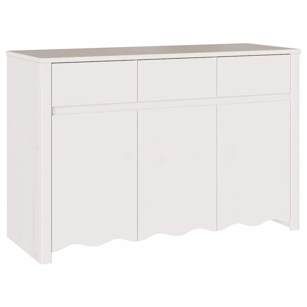 Sideboard Drammen Hvid 114 x 43 x 75.5 cm Massivt fyrretræ