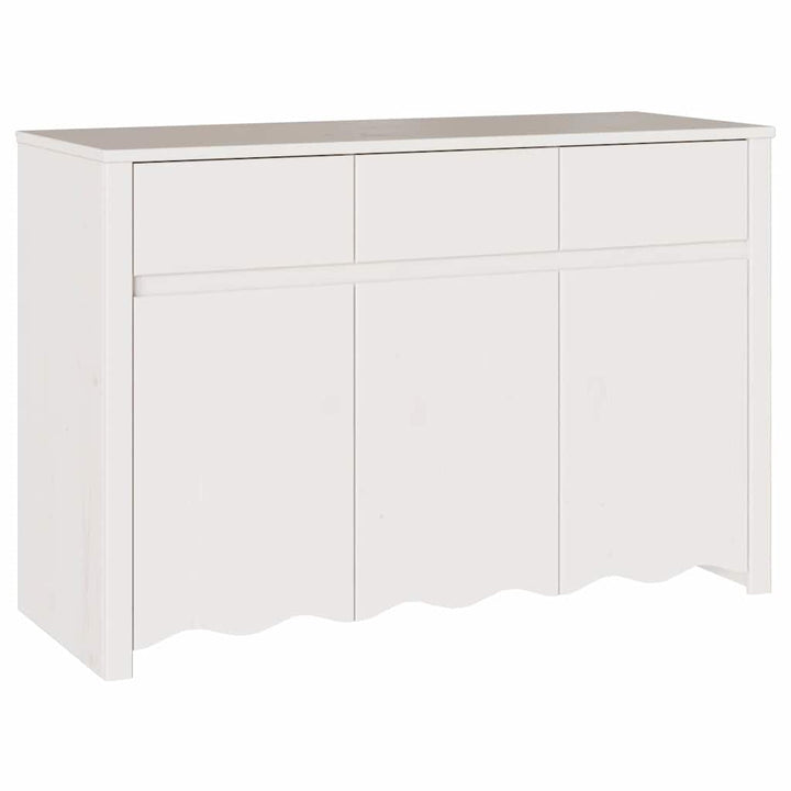 Sideboard Drammen Hvid 114 x 43 x 75.5 cm Massivt fyrretræ