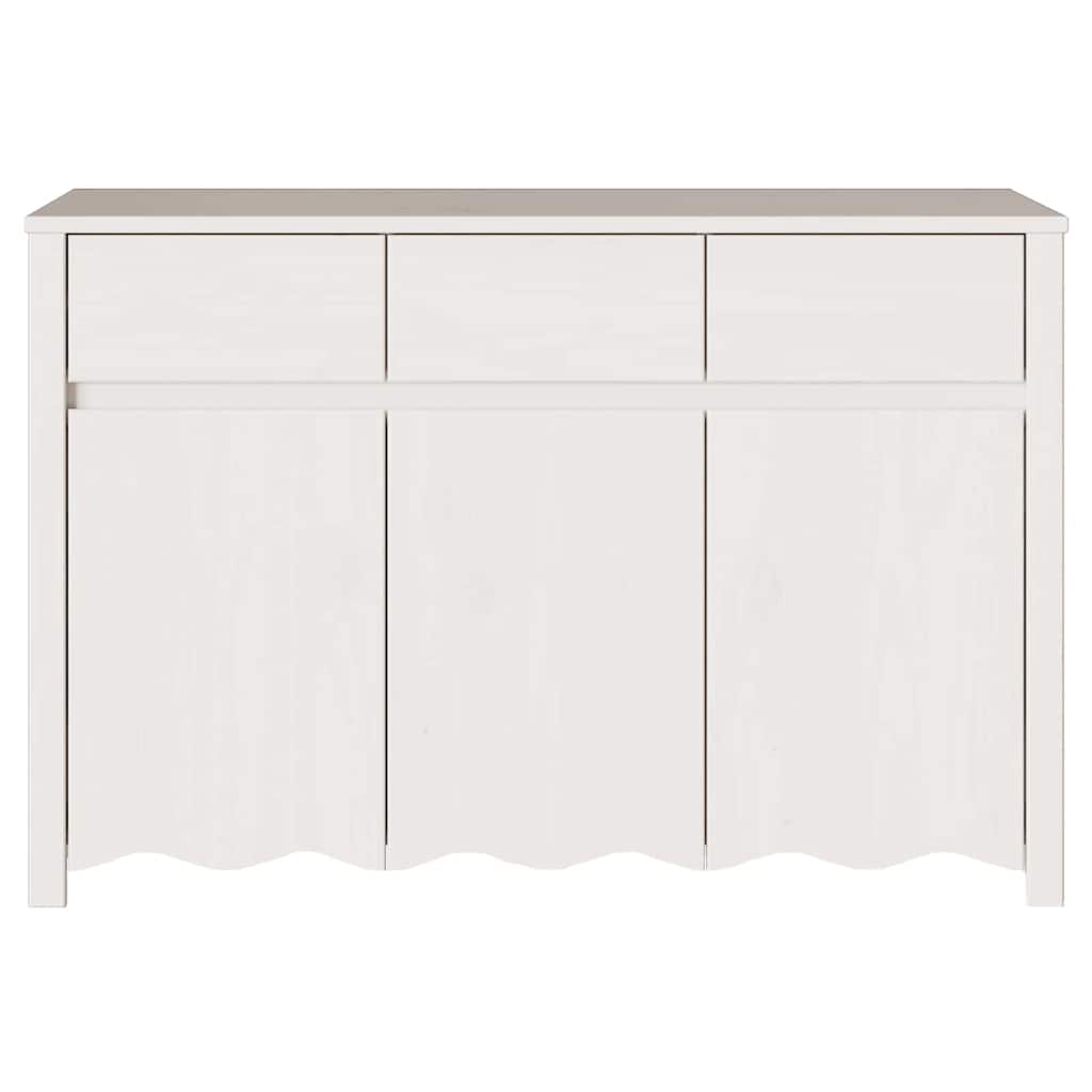Sideboard Drammen Hvid 114 x 43 x 75.5 cm Massivt fyrretræ