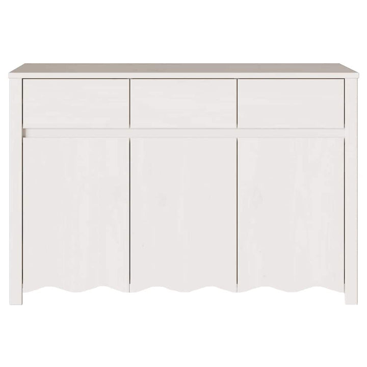 Sideboard Drammen Hvid 114 x 43 x 75.5 cm Massivt fyrretræ