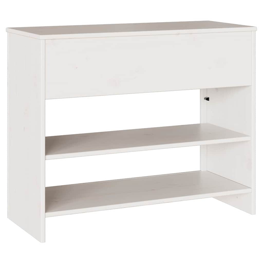 Konsolbord Drammen Hvid 89.5 x 37 x 73 cm Massivt fyrretræ