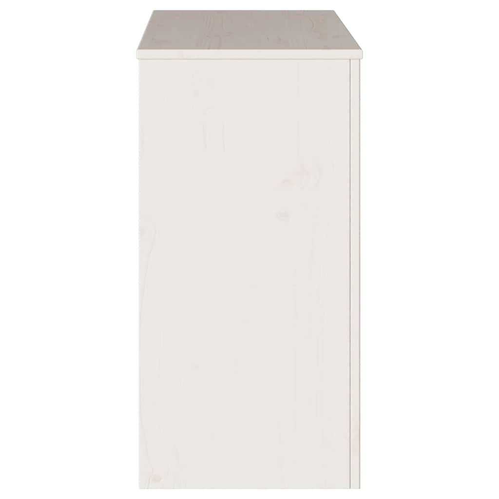 Konsolbord Drammen Hvid 89.5 x 37 x 73 cm Massivt fyrretræ