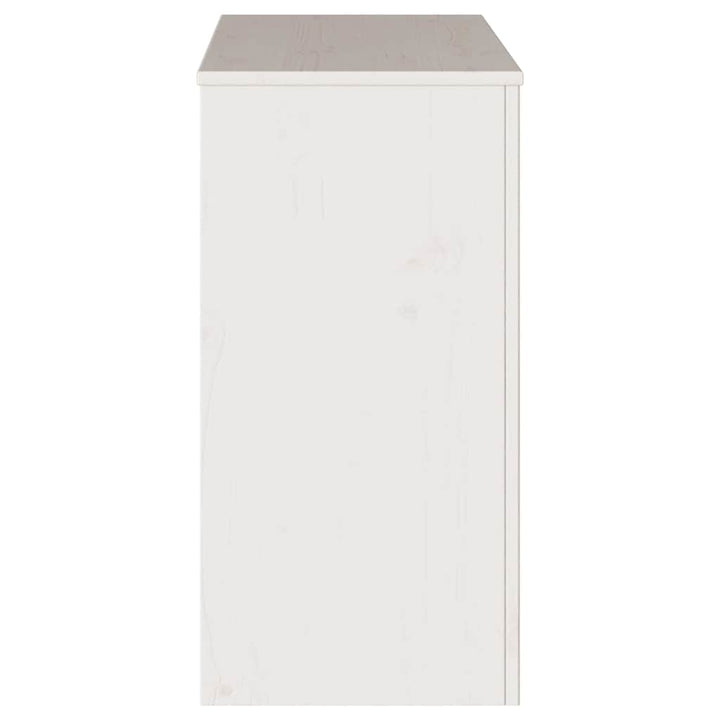 Konsolbord Drammen Hvid 89.5 x 37 x 73 cm Massivt fyrretræ