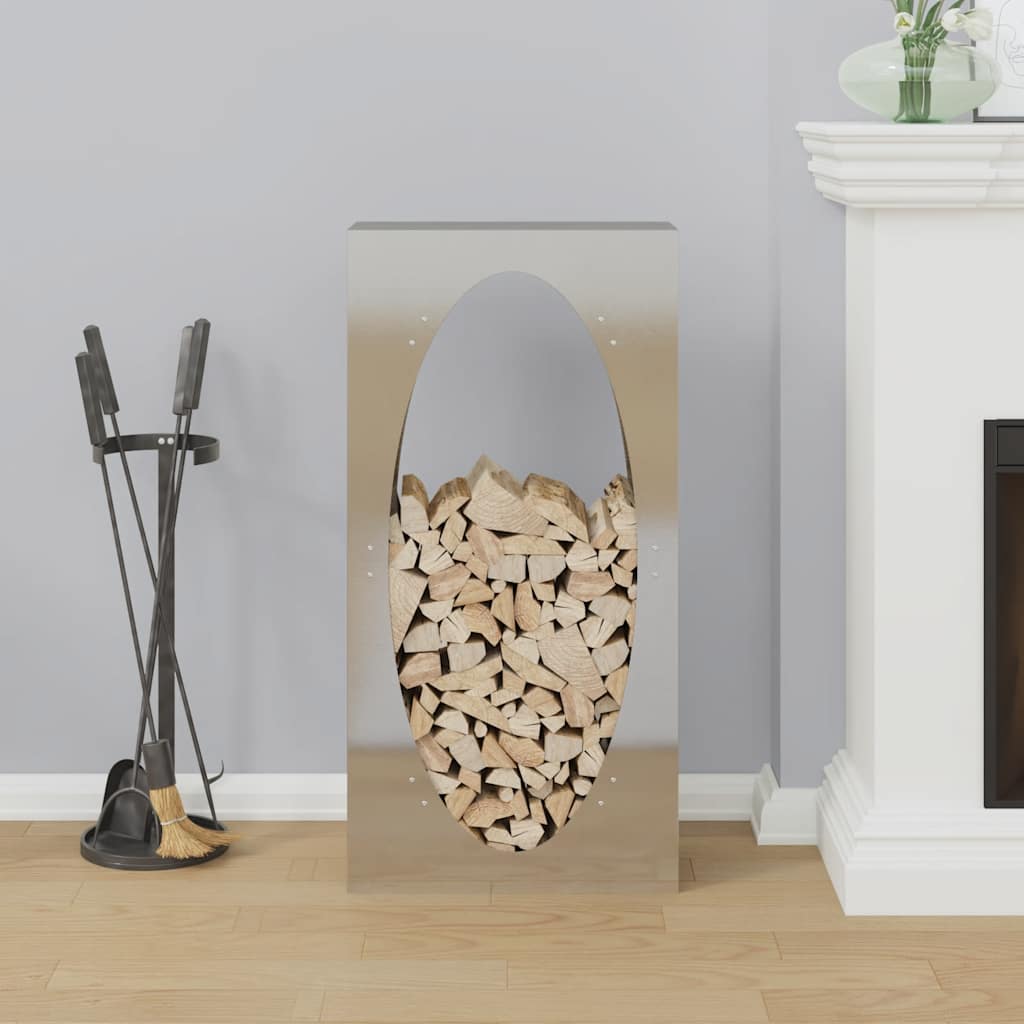 brændestativ 50x23x100 cm rustfrit stål