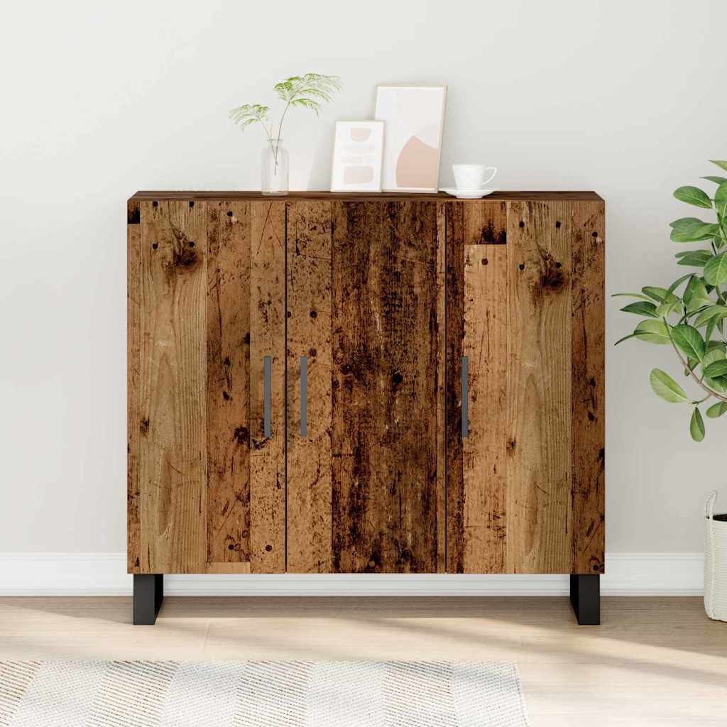 Sideboard Gammelt træ 90 x 34 x 80 cm Konstrueret træ