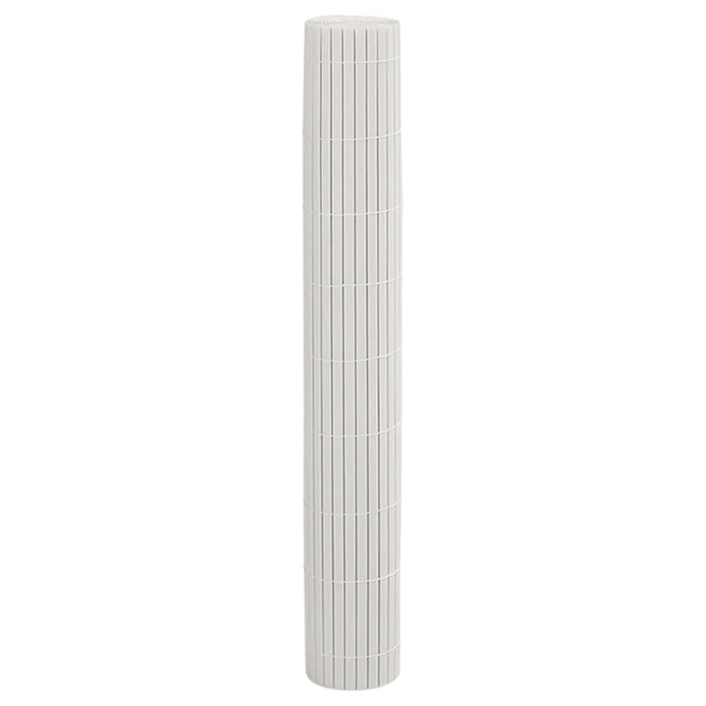 havehegn dobbeltsidet 1,8x5 m PVC hvid