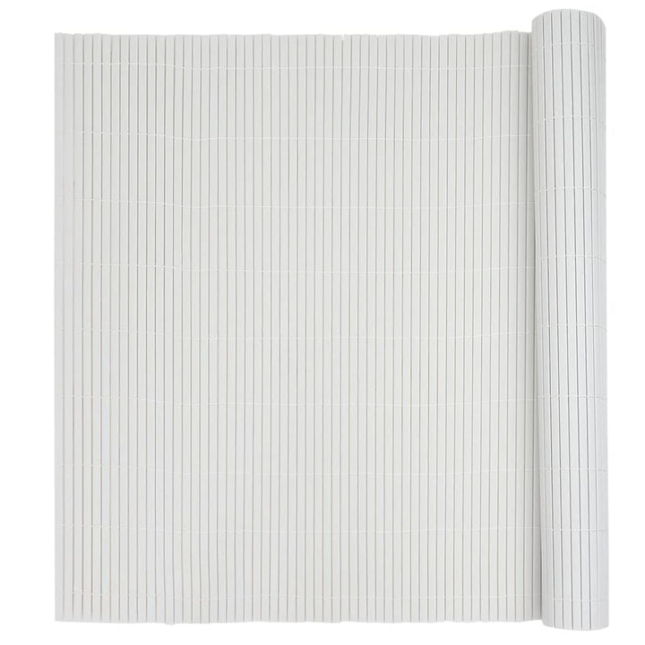 havehegn dobbeltsidet 1,8x5 m PVC hvid