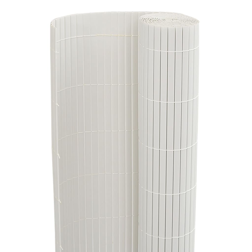havehegn dobbeltsidet 1,8x5 m PVC hvid