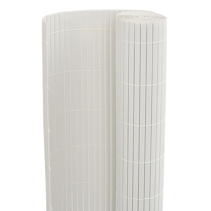 havehegn dobbeltsidet 1,8x5 m PVC hvid