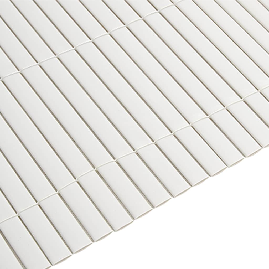 havehegn dobbeltsidet 1,8x5 m PVC hvid