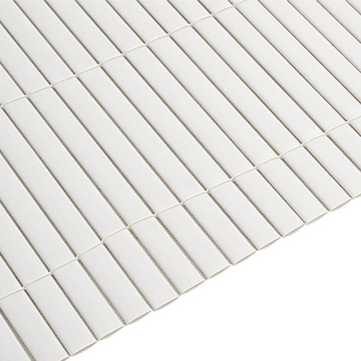 havehegn dobbeltsidet 1,8x5 m PVC hvid