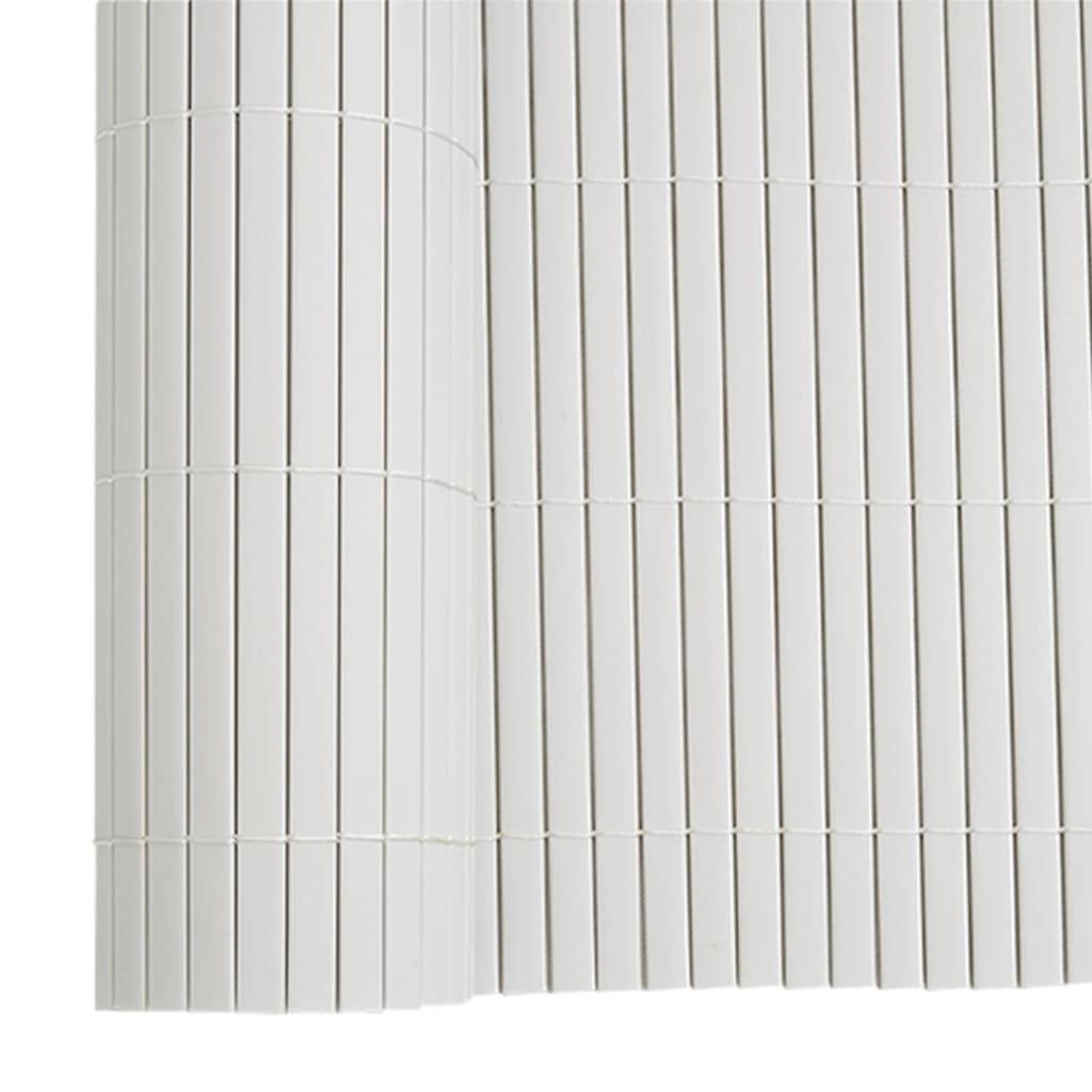 havehegn dobbeltsidet 1,8x5 m PVC hvid