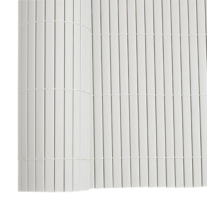 havehegn dobbeltsidet 1,8x5 m PVC hvid