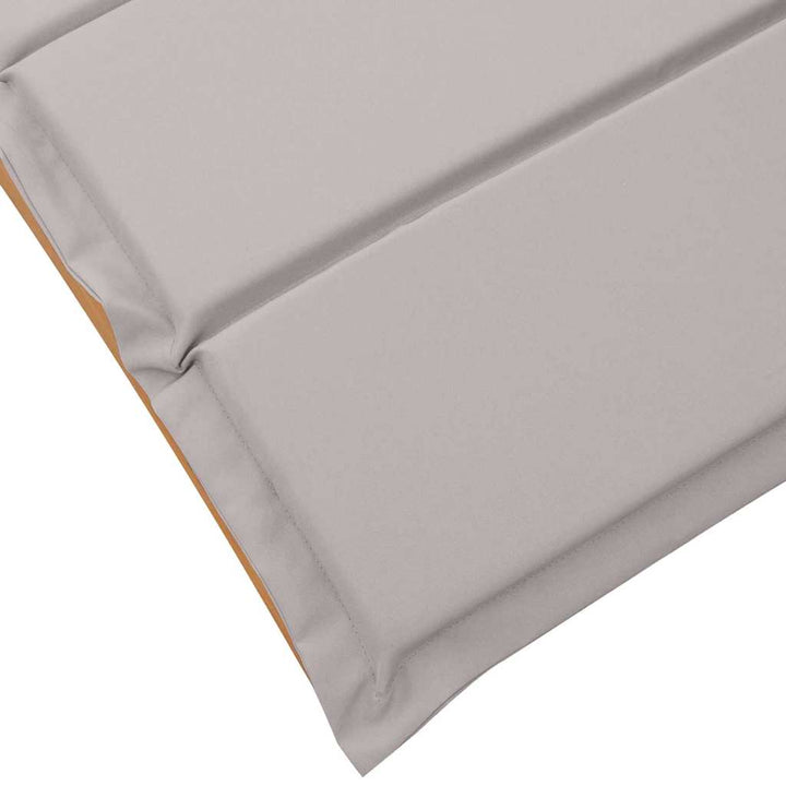 Liggestol 2 pcs Gråbrun 184 x 55 x 64cm Massivt akacietræ
