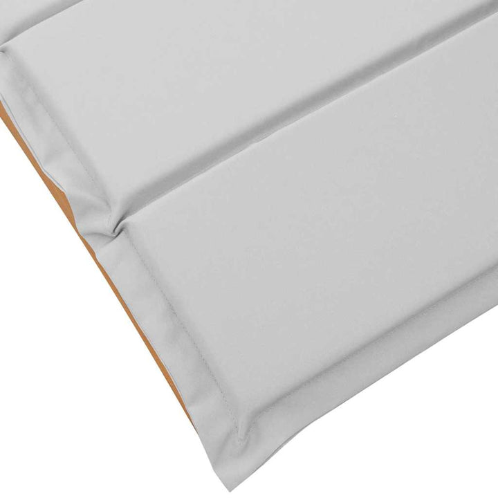 Liggestol 2 pcs Lysegrå 184 x 55 x 64cm Massivt akacietræ