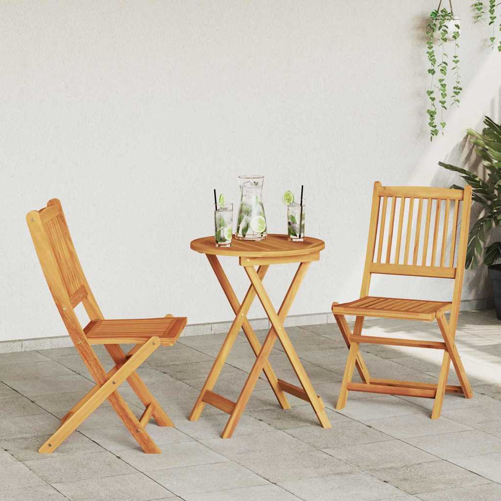 Have Bistro Sæt 3 pcs Brun Massivt akacietræ