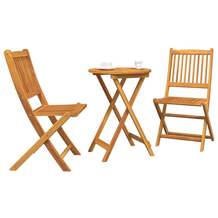 Have Bistro Sæt 3 pcs Brun Massivt akacietræ