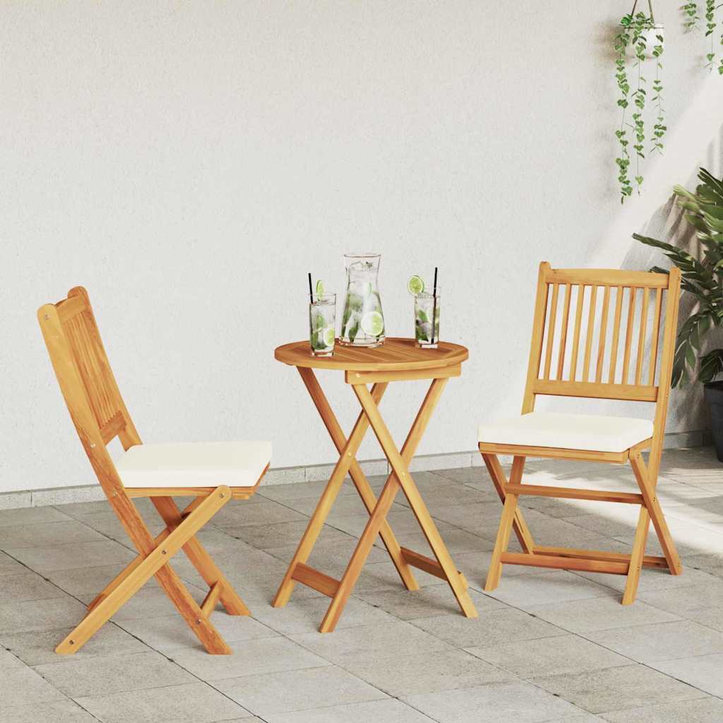 Have Bistro Sæt 3 pcs Brun Massivt akacietræ