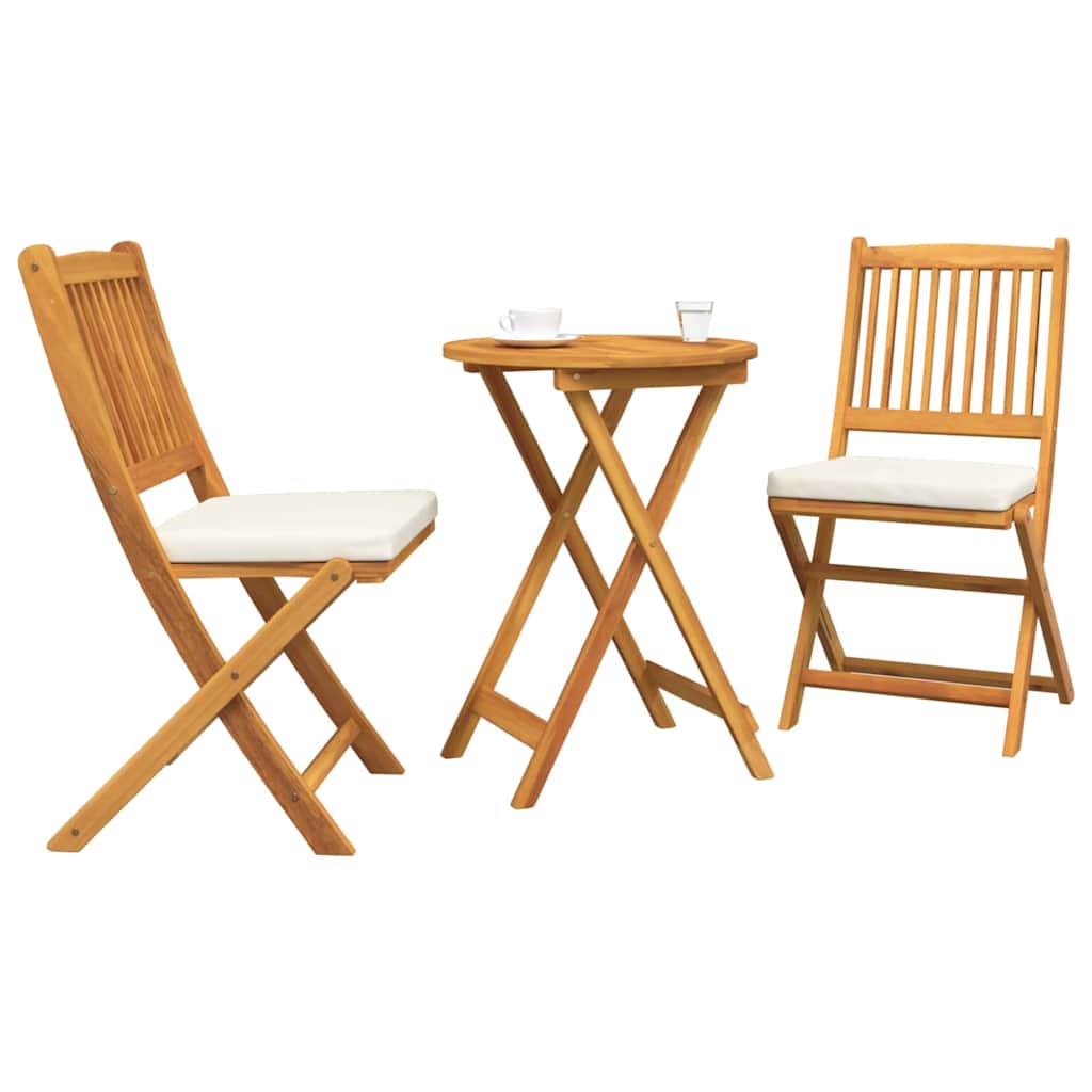 Have Bistro Sæt 3 pcs Brun Massivt akacietræ