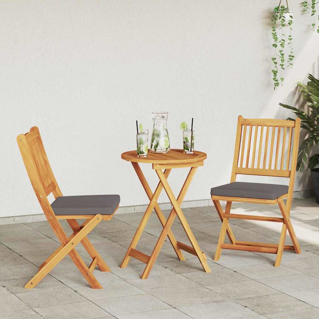 Have Bistro Sæt 3 pcs Brun Massivt akacietræ