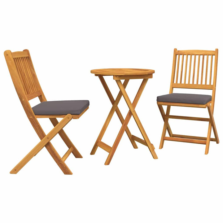 Have Bistro Sæt 3 pcs Brun Massivt akacietræ