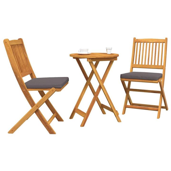 Have Bistro Sæt 3 pcs Brun Massivt akacietræ