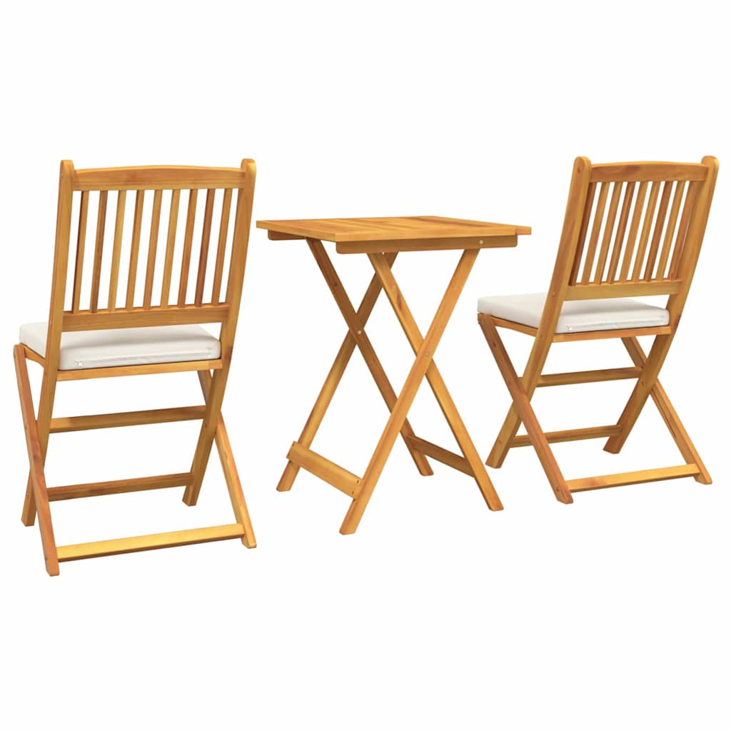 Have Bistro Sæt 3 pcs Brun Massivt akacietræ