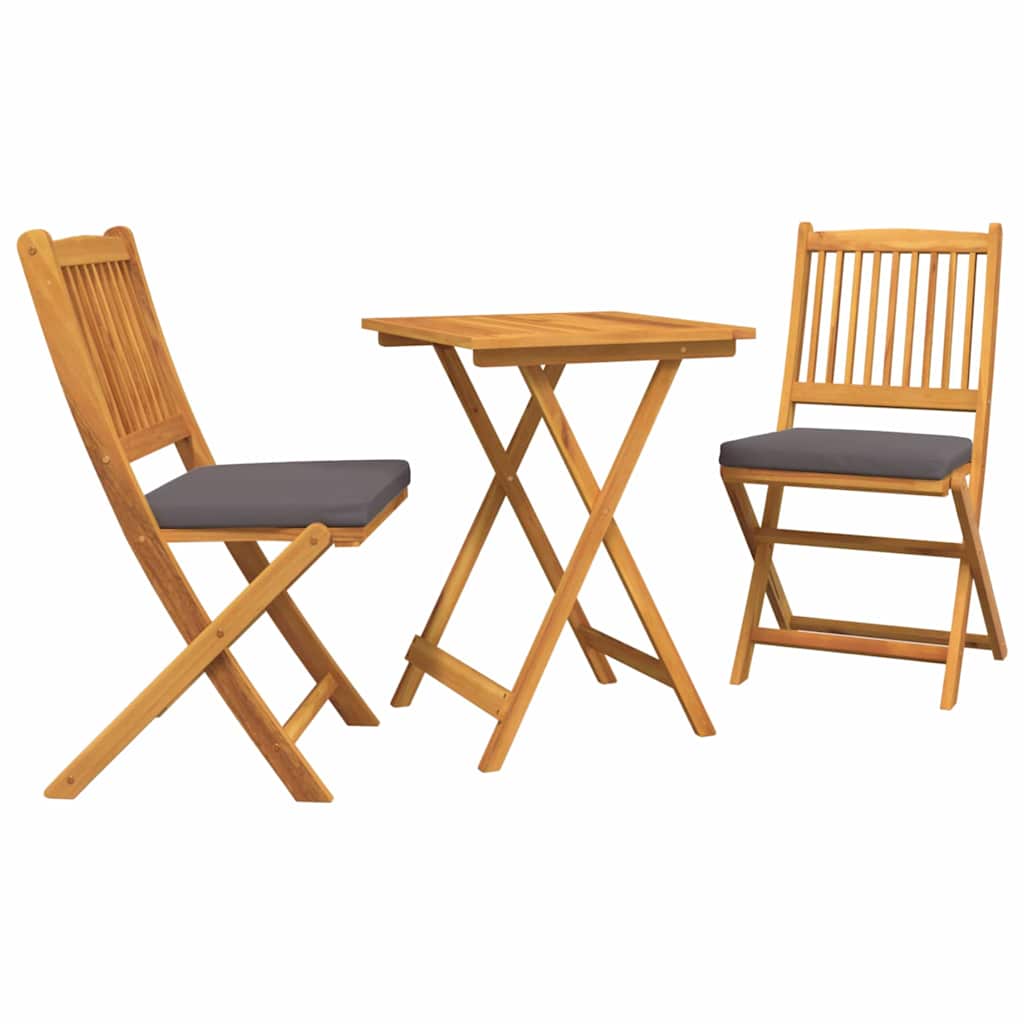 Have Bistro Sæt 3 pcs Brun Massivt akacietræ