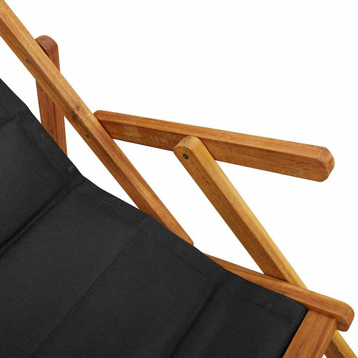 Strandstol 2 pcs Brun 61.5 x 123 x 82cm Massivt akacietræ
