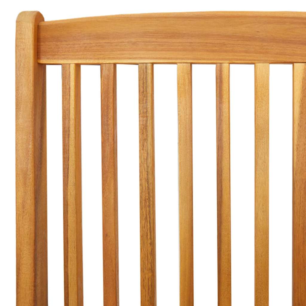 Sammenklappelig stol med pude 8 pcs Hvid 49 x 57.5 x 92cm