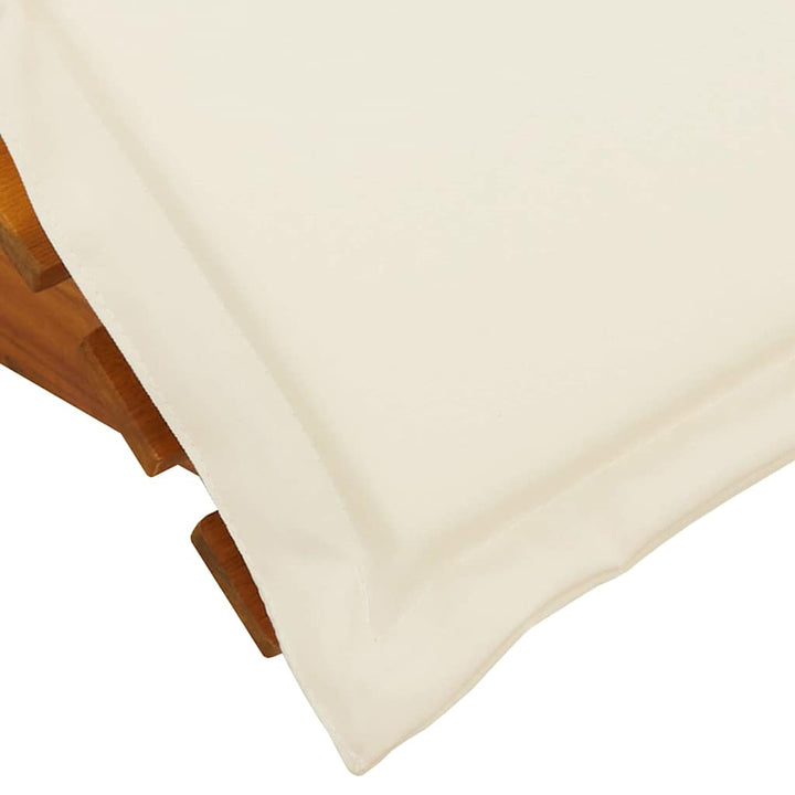 Solstol med pude 2 pcs Brun 60 x 154 x 74cm Massivt akacietræ