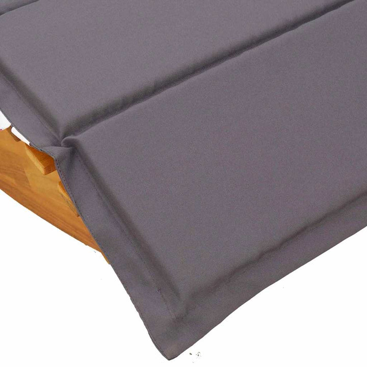 Solstol med pude 2 pcs Brun 60 x 154 x 74cm Massivt akacietræ