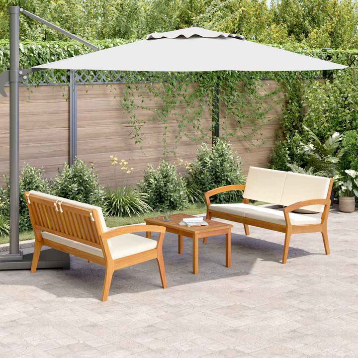 Bistrosæt 3 pcs Brun 75 x 45 x 38cm Massivt akacietræ
