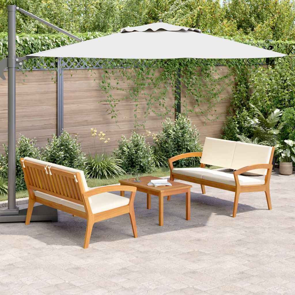 Bistrosæt 3 pcs Brun 75 x 45 x 38cm Massivt akacietræ
