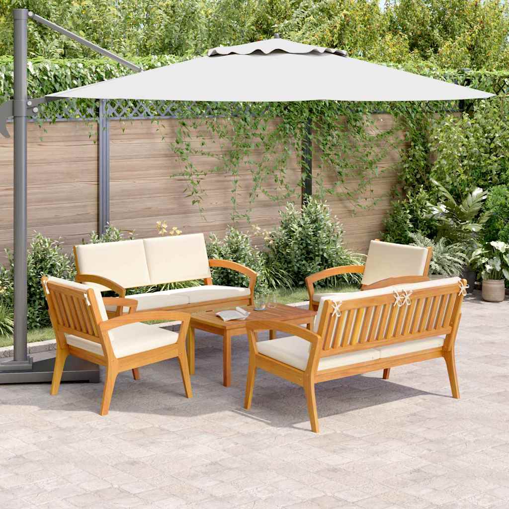 Bistrosæt 5 pcs Brun 75 x 45 x 38cm Massivt akacietræ
