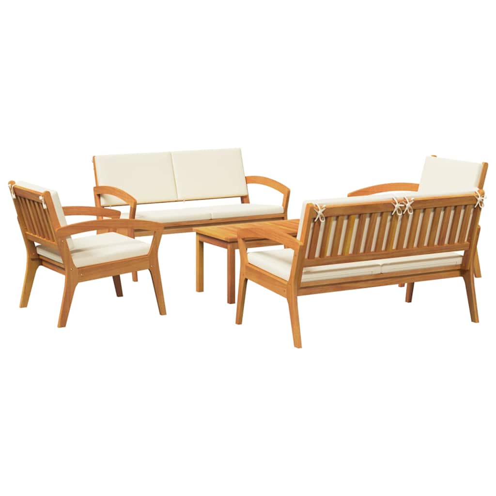 Bistrosæt 5 pcs Brun 75 x 45 x 38cm Massivt akacietræ