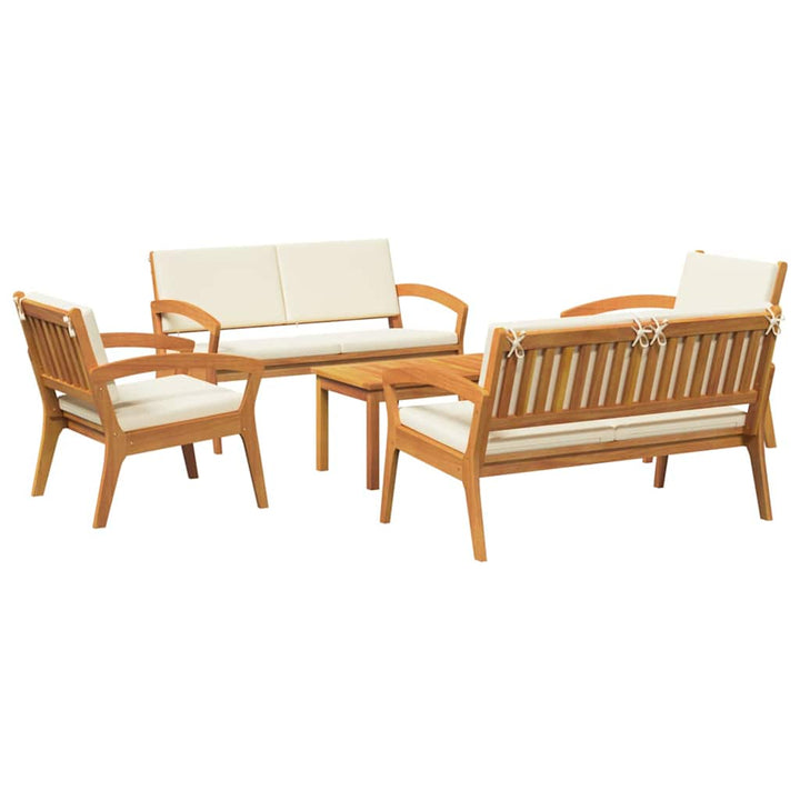 Bistrosæt 5 pcs Brun 75 x 45 x 38cm Massivt akacietræ