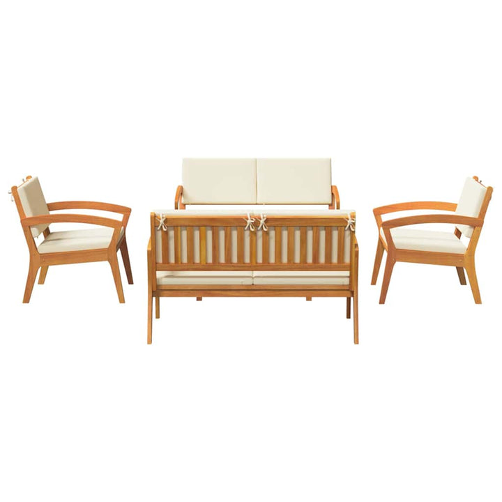 Bistrosæt 5 pcs Brun 75 x 45 x 38cm Massivt akacietræ