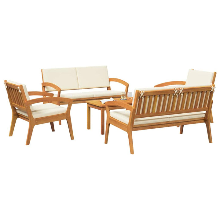 Bistrosæt 5 pcs Brun 75 x 45 x 38cm Massivt akacietræ