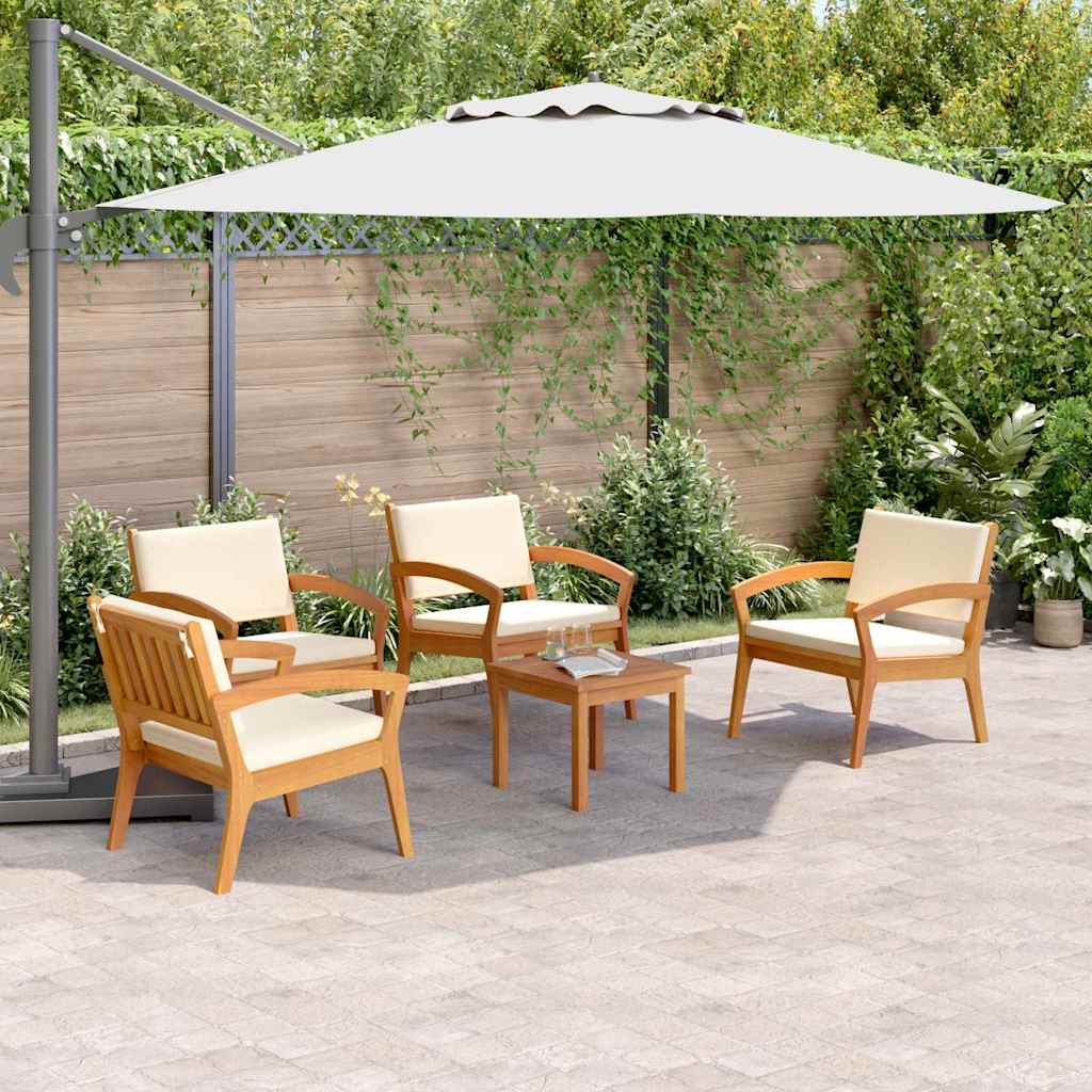 Bistrosæt 5 pcs Brun 45 x 45 x 38cm Massivt akacietræ