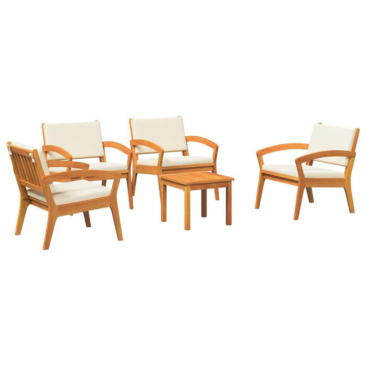 Bistrosæt 5 pcs Brun 45 x 45 x 38cm Massivt akacietræ