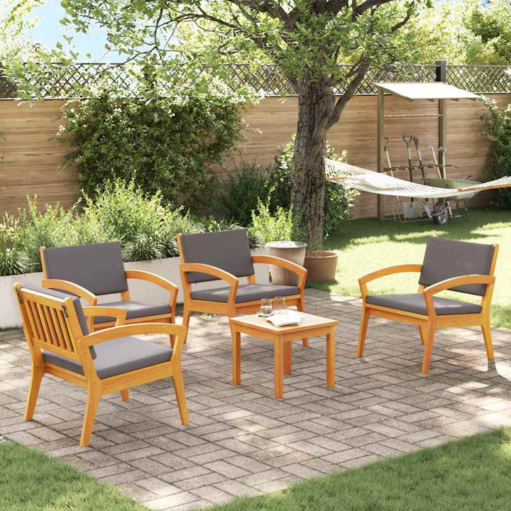Bistrosæt 3 pcs Brun 45 x 45 x 38cm Massivt akacietræ