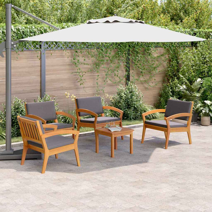 Bistrosæt 3 pcs Brun 45 x 45 x 38cm Massivt akacietræ