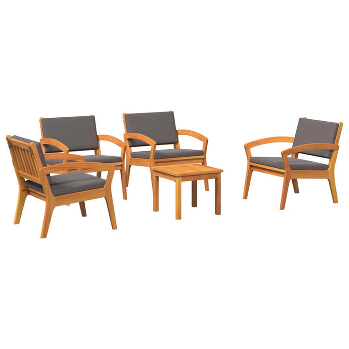 Bistrosæt 3 pcs Brun 45 x 45 x 38cm Massivt akacietræ