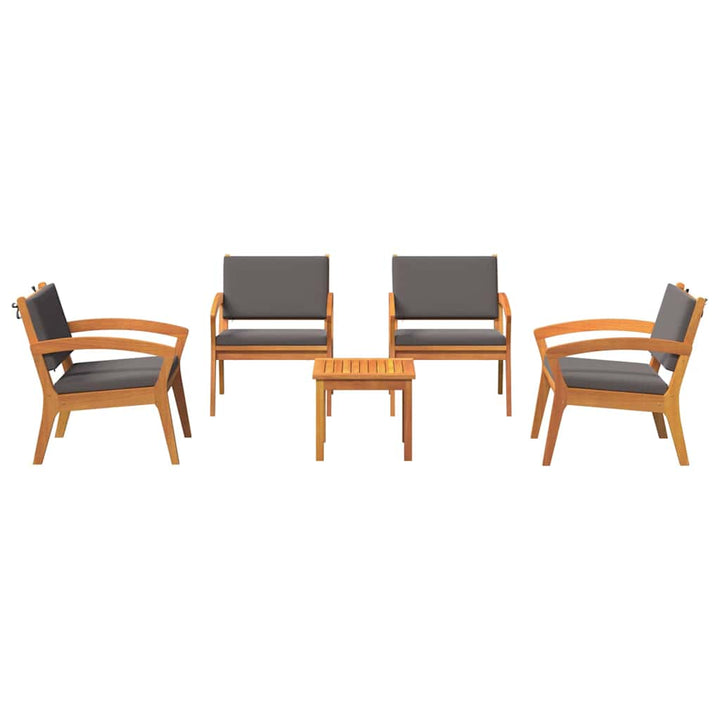 Bistrosæt 3 pcs Brun 45 x 45 x 38cm Massivt akacietræ