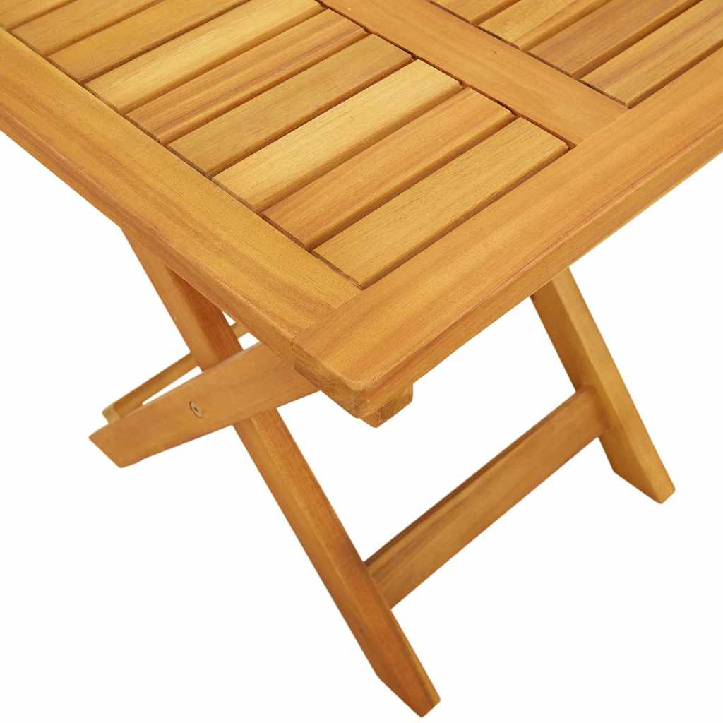 Solstol med pude 2 pcs Beige 40 x 40 x 40cm Massivt akacietræ